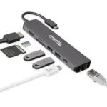 Plugable 7-in-1 USB C Hub with Ethernet