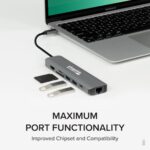 Plugable 7-in-1 USB C Hub with Ethernet