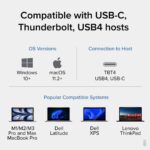 Plugable Thunderbolt 4 Dock with 100W Charging