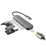 PREVO C605A USB-C Dock Silver