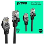 PREVO CAT6 20M Black Cable