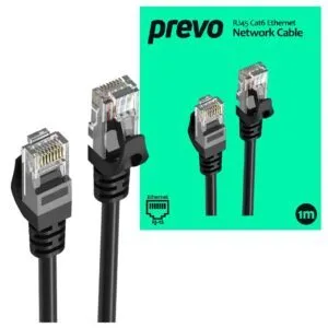 PREVO CAT6-BLK-1M Networking Cable