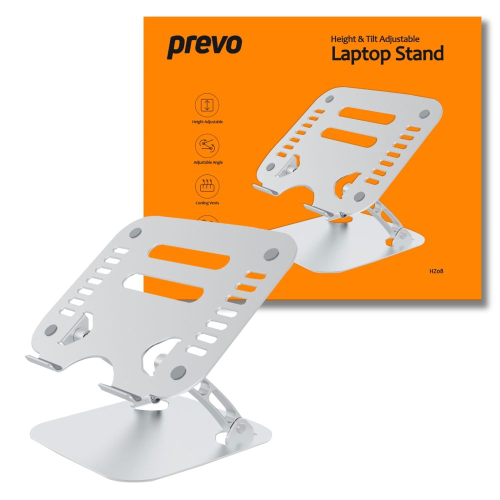 PREVO HZ08 Silver Notebook Stand 43.2 cm