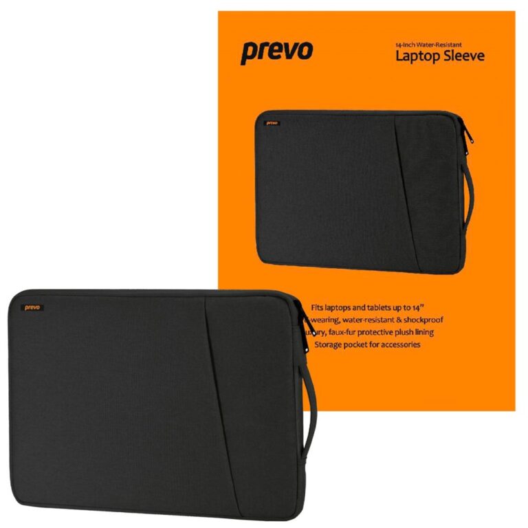 PREVO LB007 14" Black Notebook Sleeve Case