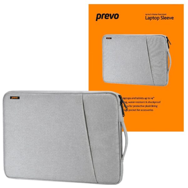 PREVO LB007 14" Grey Notebook Sleeve