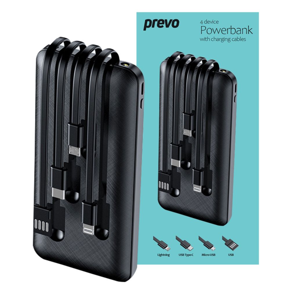 PREVO SP2010 10000mAh 4-Port Power Bank