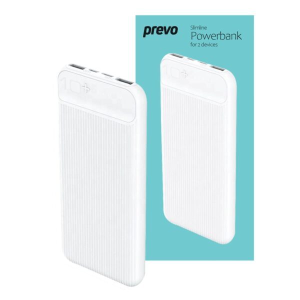 PREVO SP3012 10000mAh Power Bank, Dual-Port