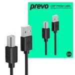 PREVO USB 2.0 Cable 2M Black