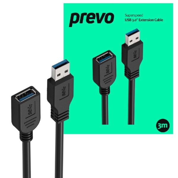 PREVO USB 3.2 Gen 1 Cable 3M Black