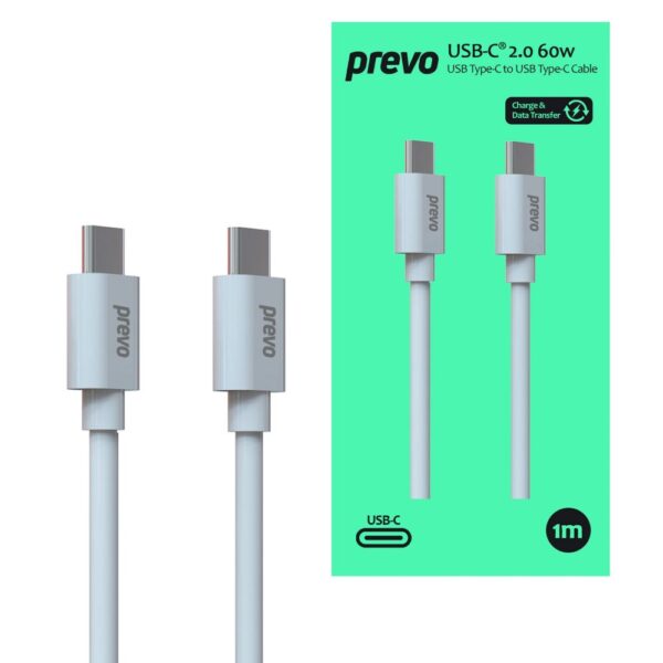 PREVO USB C to C Cable 60W