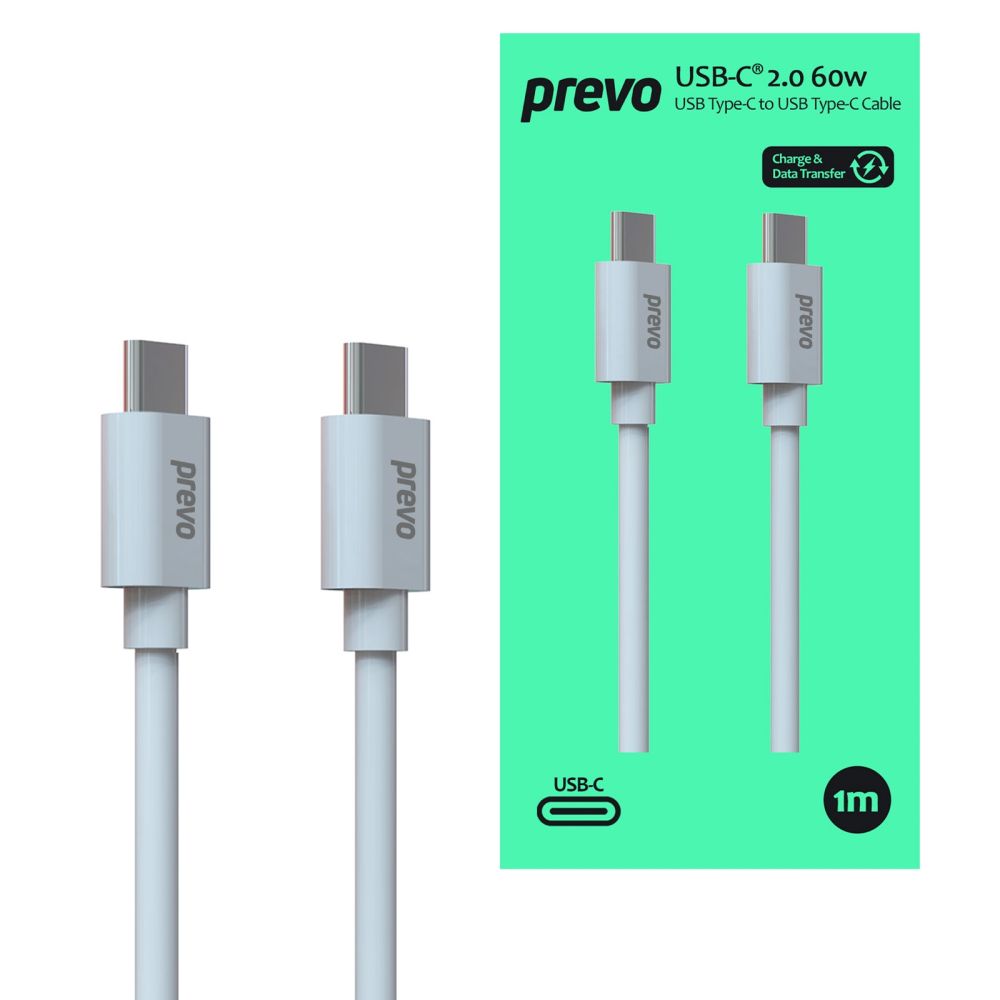 PREVO USB C to C Cable 60W