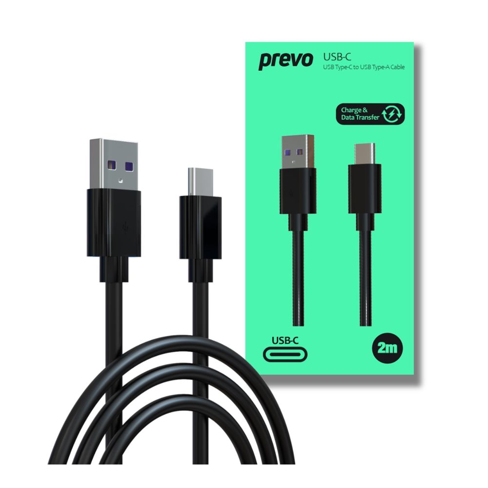 PREVO USBA-USBC-2M USB 2.0 Cable