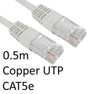 RJ45 CAT5e Network Cable 0.5m White