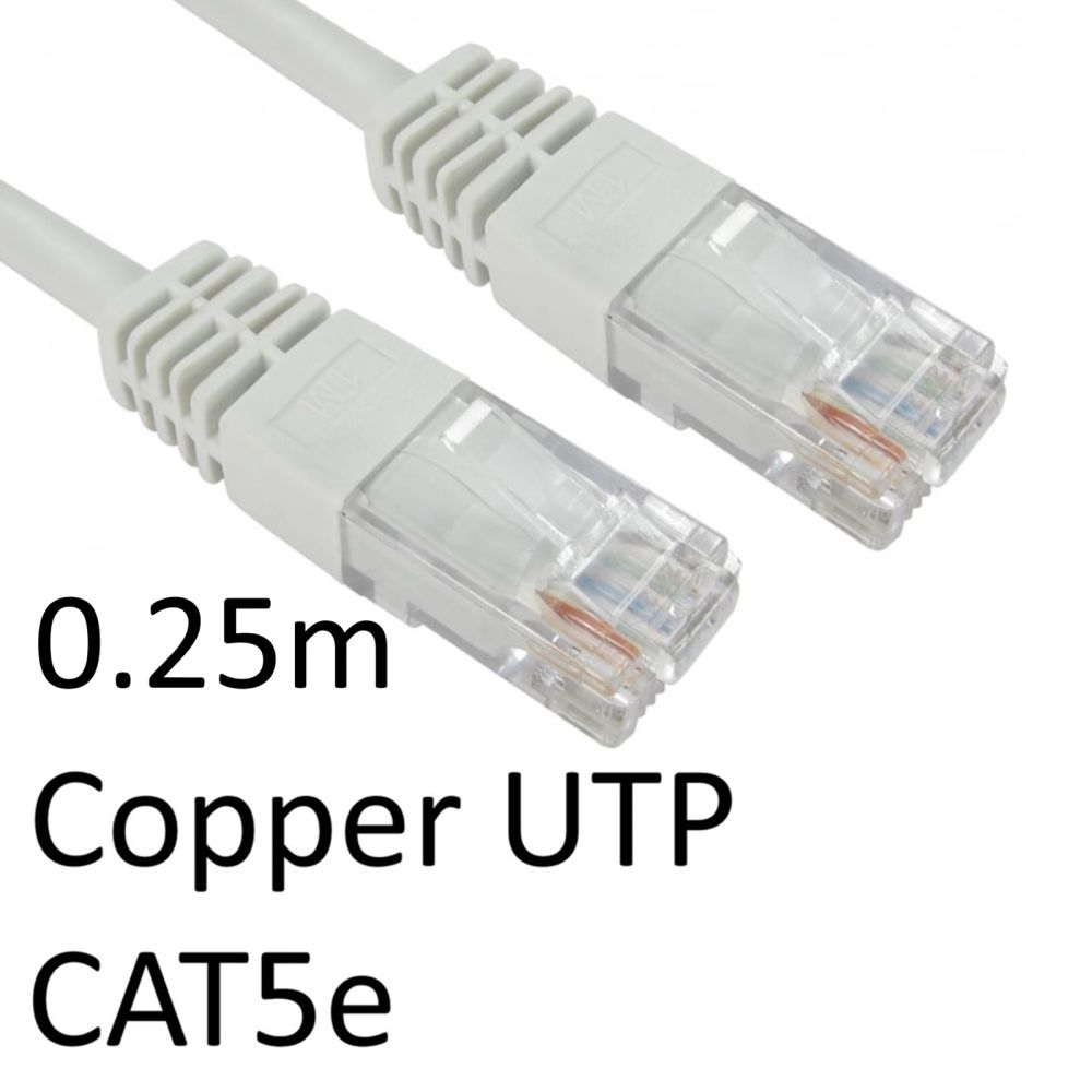 RJ45 CAT5e Network Cable 0.25m White