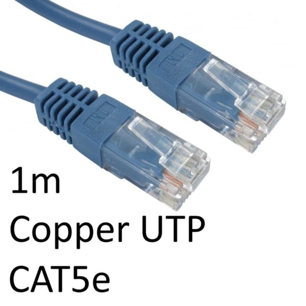 RJ45 CAT5e Network Cable 1m Blue