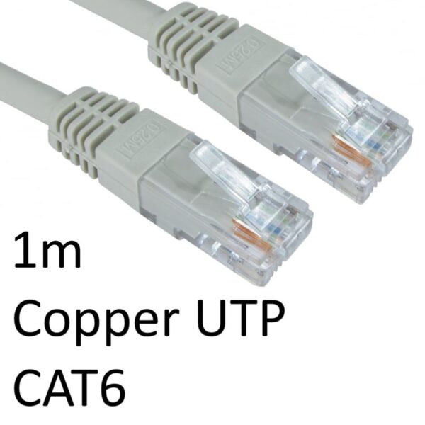 RJ45 CAT6 1m Grey Network Cable