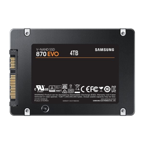 Samsung 870 EVO 4TB SATA III V-NAND SSD