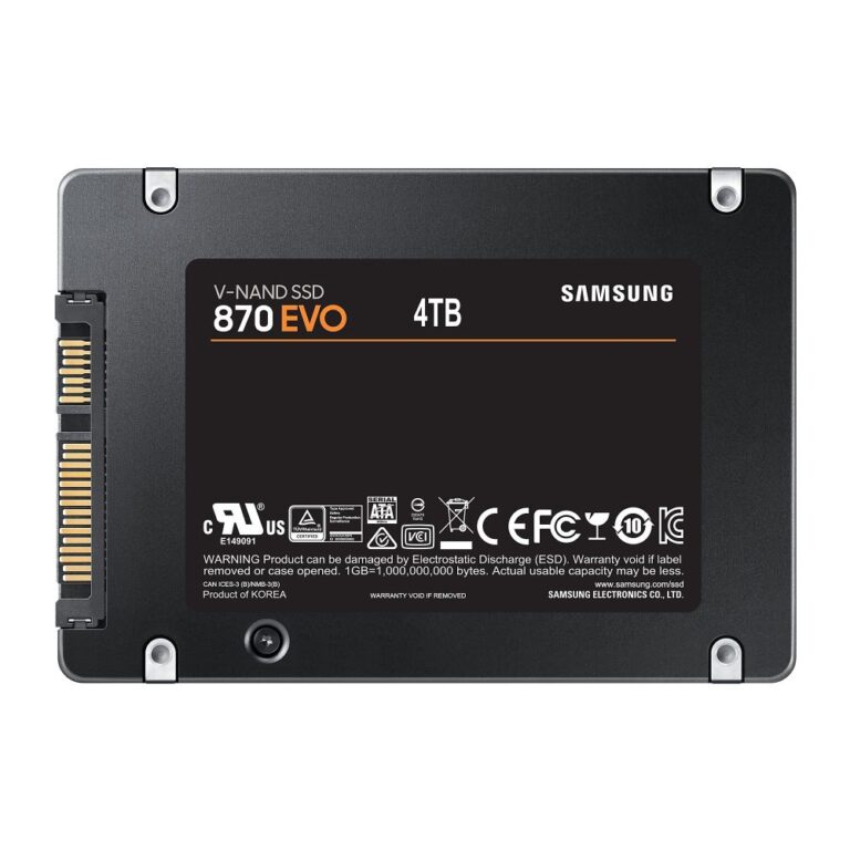 Samsung 870 EVO 4TB SATA III V-NAND SSD