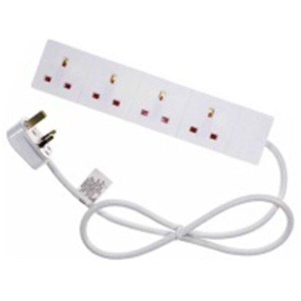 Target 4-Outlet Power Extension 2m White