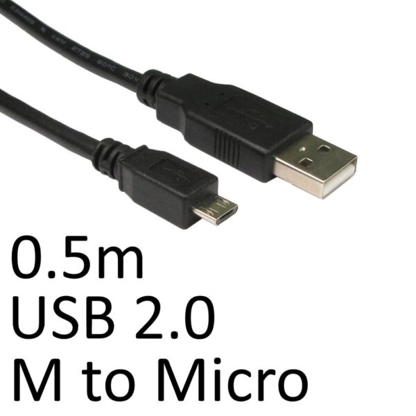 TARGET Micro USB Data Cable 0.5m Black OEM