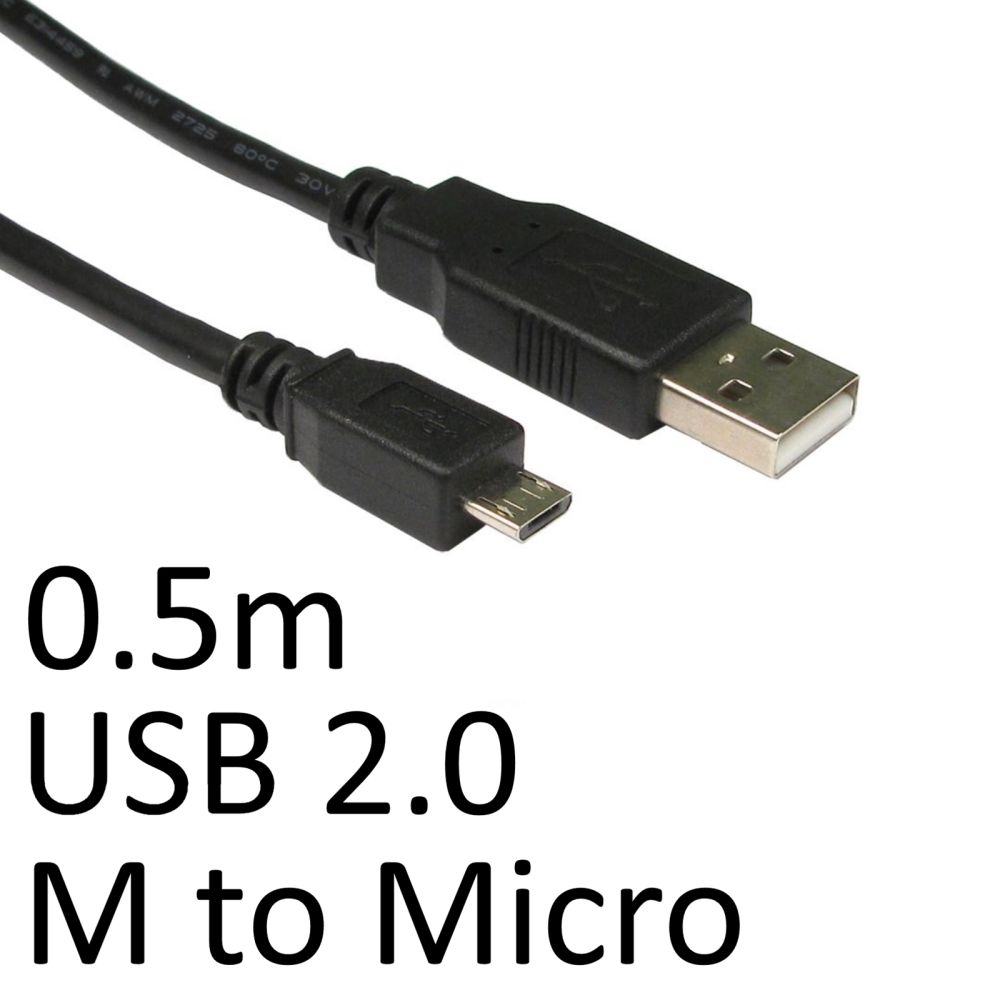 TARGET Micro USB Data Cable 0.5m Black OEM