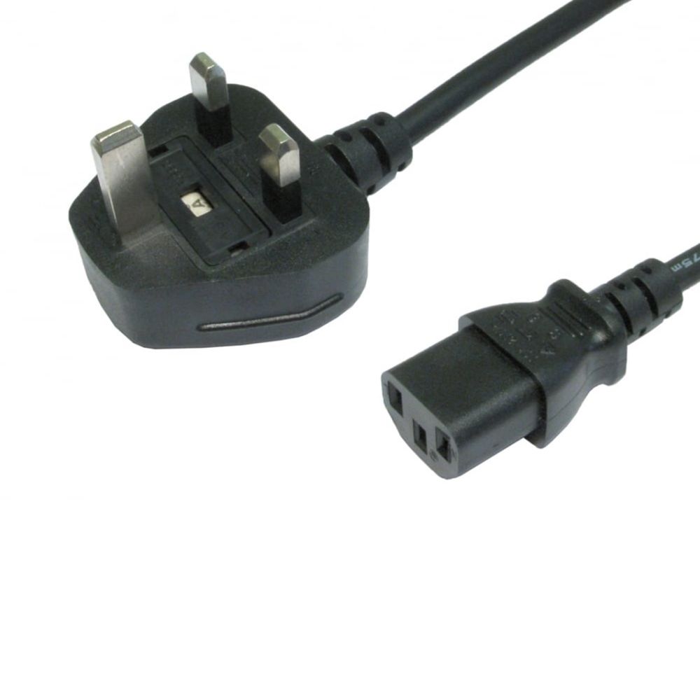 TARGET UK Plug To IEC C13 Extension Cable - Black