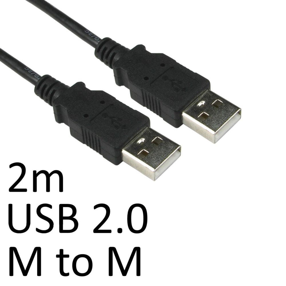 TARGET USB 2.0 A to A 2m Black Cable