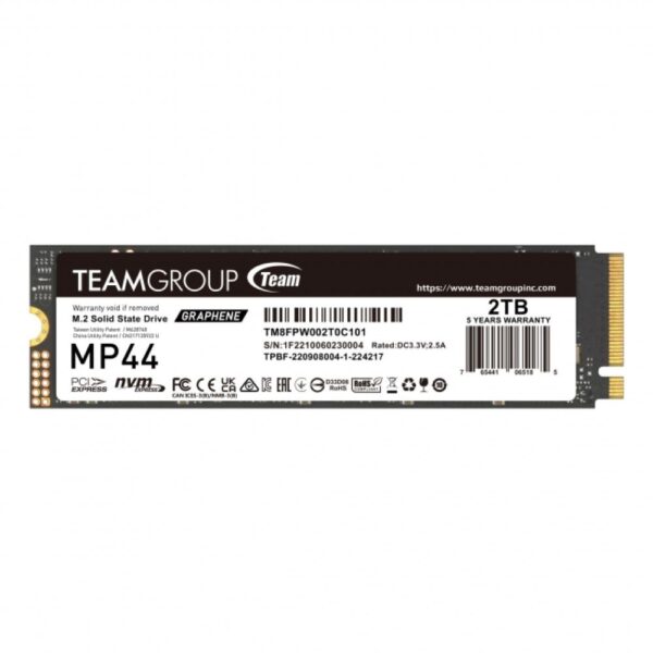 Team Group MP44 2 TB PCIe 4.0 NVMe SSD