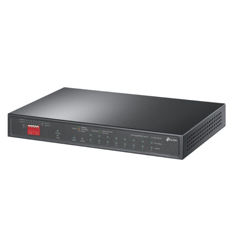 TP-Link 10-Port Switch with PoE+ and PoE++