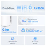 TP-Link AX3000 + G1500 Mesh Wi-Fi 6 System