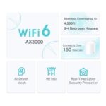 TP-Link AX3000 Mesh WiFi 6 System, 2-Pack