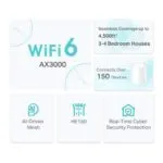TP-Link AX3000 Mesh WiFi 6 System, 2-Pack