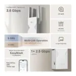 TP-Link BE3600 White 2500 Mbit/s Network Device