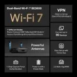 TP-Link BE3600 Wi-Fi 7 Router