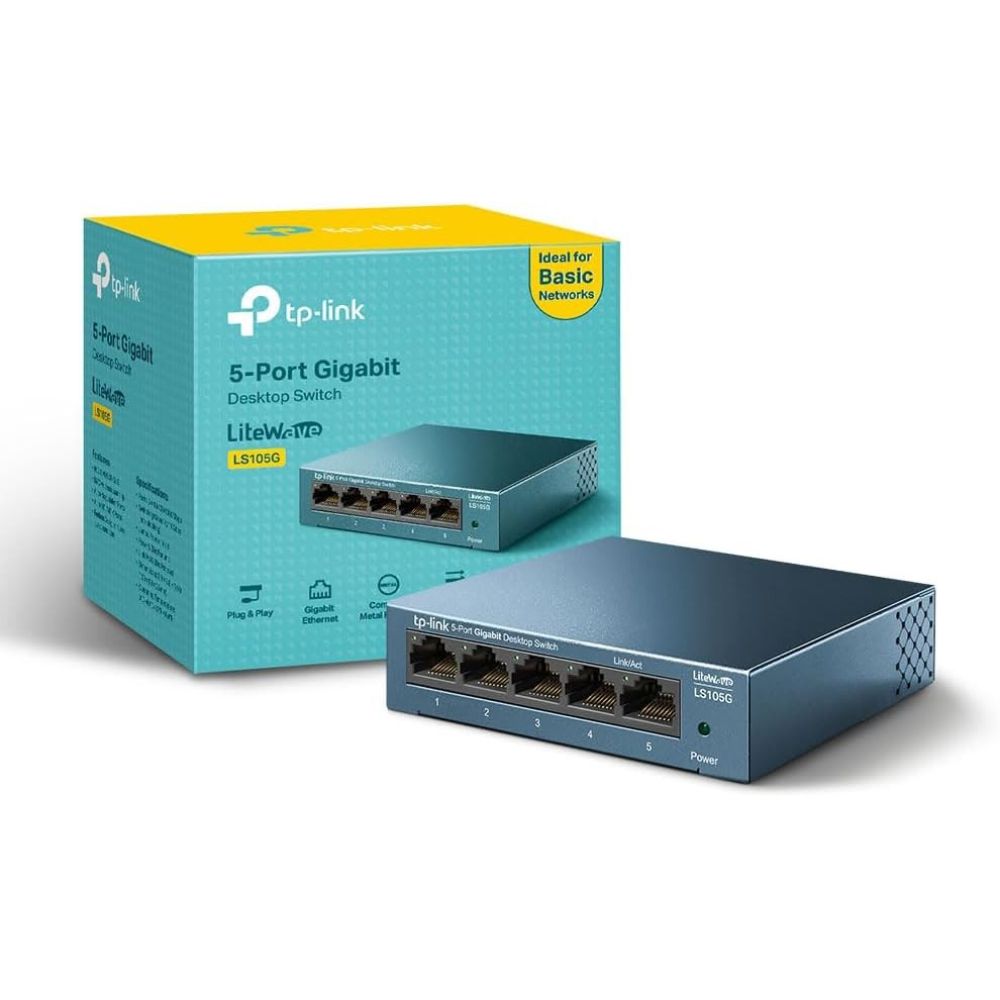 TP-Link LS105G 5-Port Gigabit Network Switch