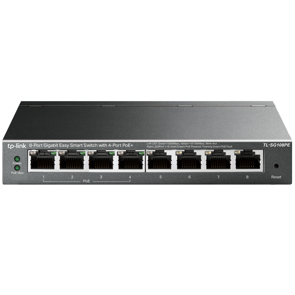TP-Link TL-SG108PE Managed Gigabit Switch with PoE