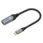 USB-C to HDMI Adapter Cable 0.2m Black/Silver
