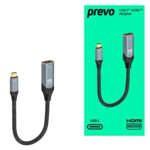 USB-C to HDMI Adapter Cable 0.2m Black/Silver