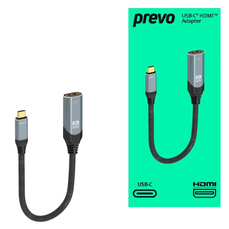 USB-C to HDMI Adapter Cable 0.2m Black/Silver