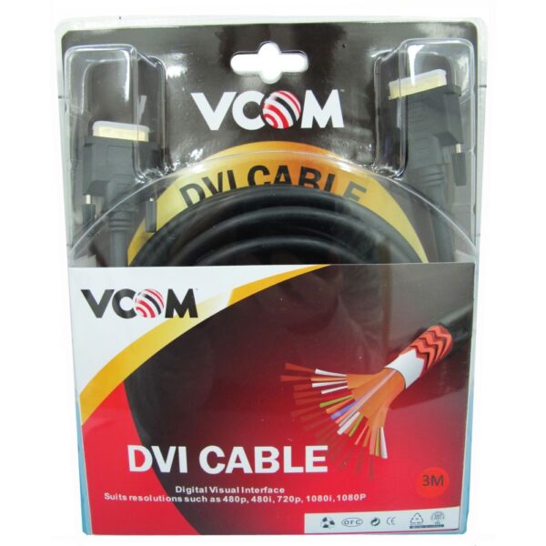 VCOM CG441D 3m DVI-D Black Cable