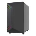 VIDA Apollo M Black Micro-ATX Gaming Case (Tempered Glass, ARGB)