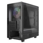 VIDA Apollo M Black Micro-ATX Gaming Case (Tempered Glass, ARGB)