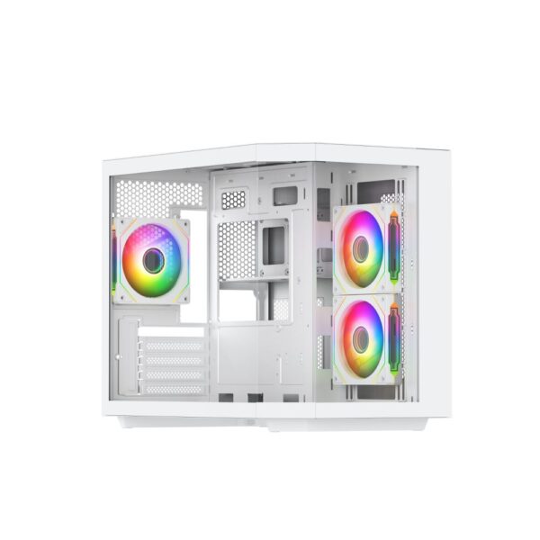 VIDA EDGE MINI MATX ARGB White Cube Case