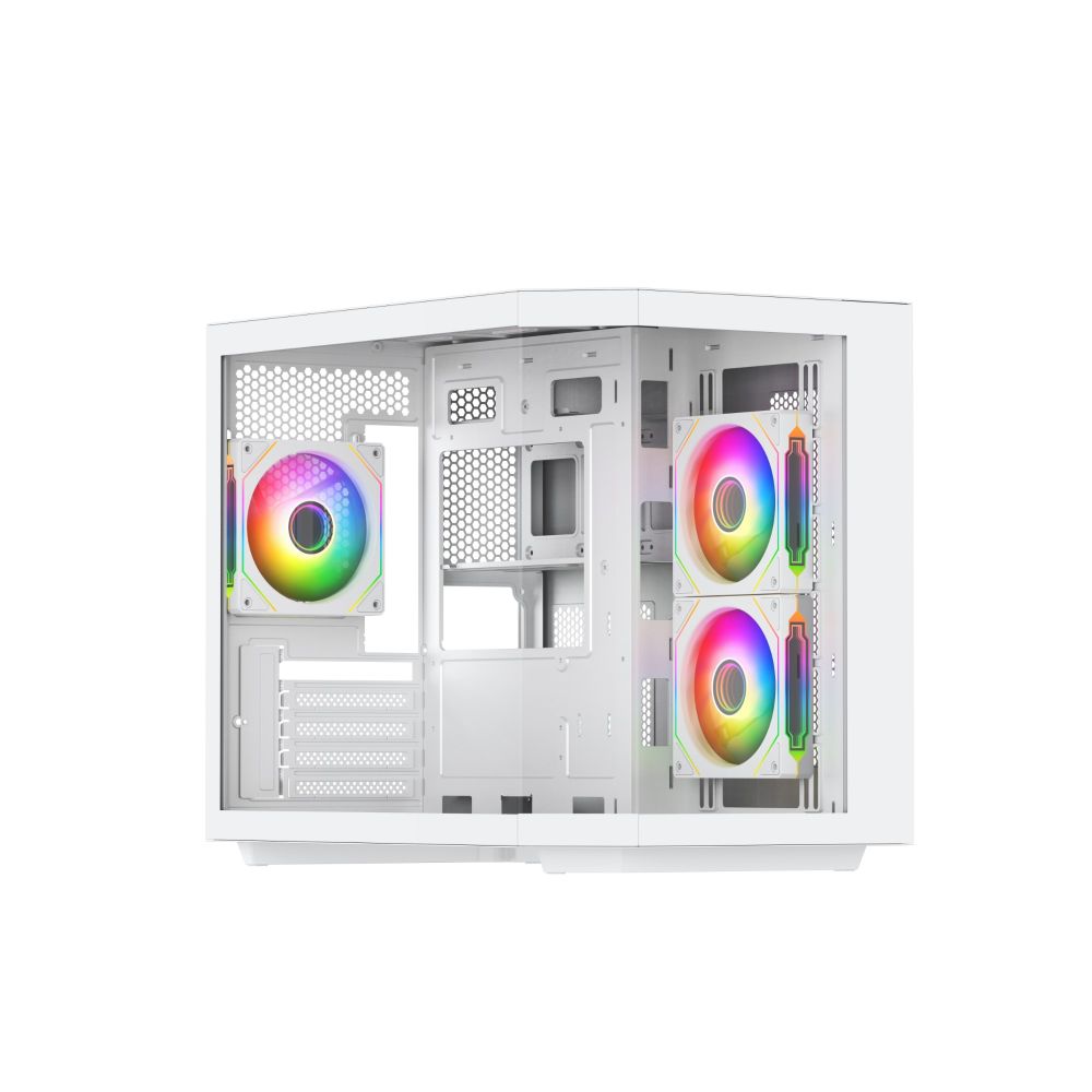 VIDA EDGE MINI MATX ARGB White Cube Case