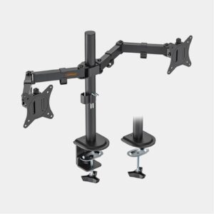 VONHAUS Dual Monitor Stand - Height Adjustable Twin Mount