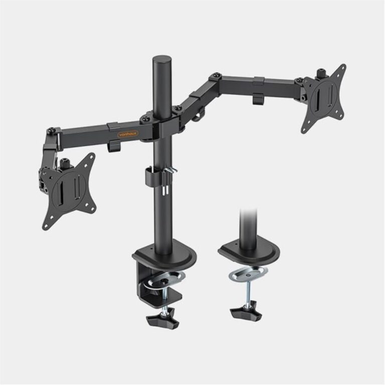 VONHAUS Dual Monitor Stand - Height Adjustable Twin Mount
