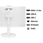 Acer Aspire C27-A All-in-One Desktop, i5-13420H, 8GB, 1TB SSD, 27" FHD, Win 11, White