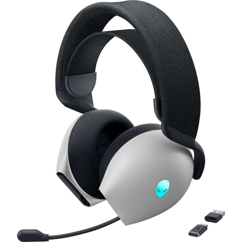 Alienware AW725H Wired & Wireless Headset USB-C Bluetooth Black/White