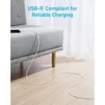 Anker 322 USB-C to USB-A Cable 1.8m White