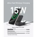 Anker B2557212 Wireless Charger Headphones, Phone, Watch Black